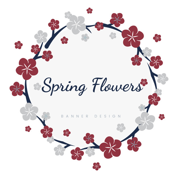 Japanese Flowers Frame Vector Free Download 626x626 Japanese Flowers Frame Vector Free Download