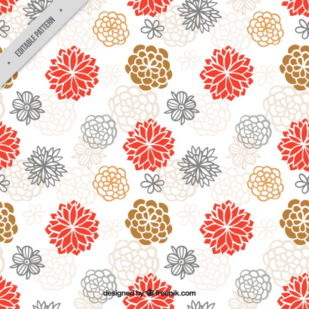 Hand Drawn Cute Japanese Flowers Pattern Vector Free Download 626x626 Hand Drawn Cute Japanese Flowers Pattern Vector Free Download