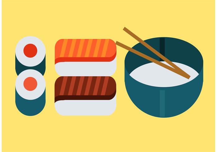 700x490 Japanese Food Vector Pack Stock Images