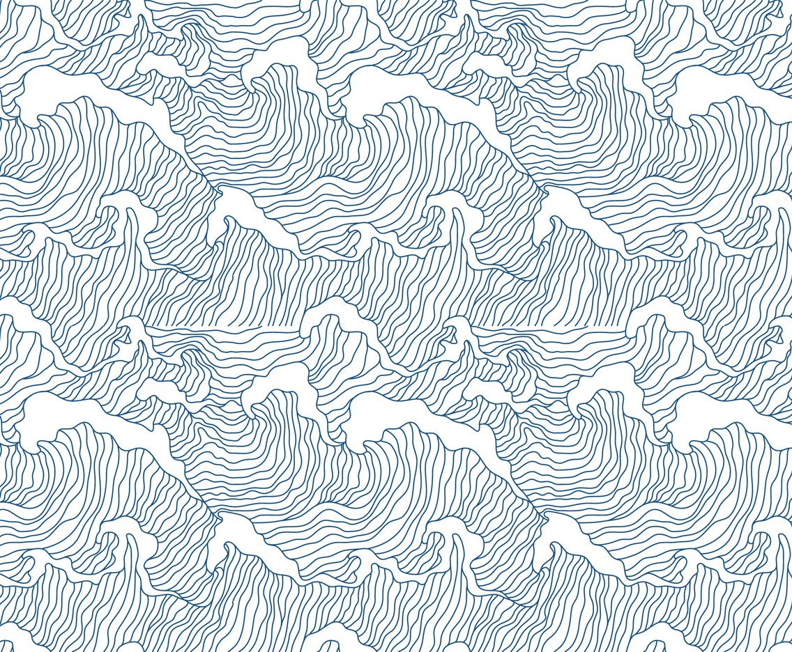1136x936 Japanese Wave Seamless Pattern Vector Art Graphics