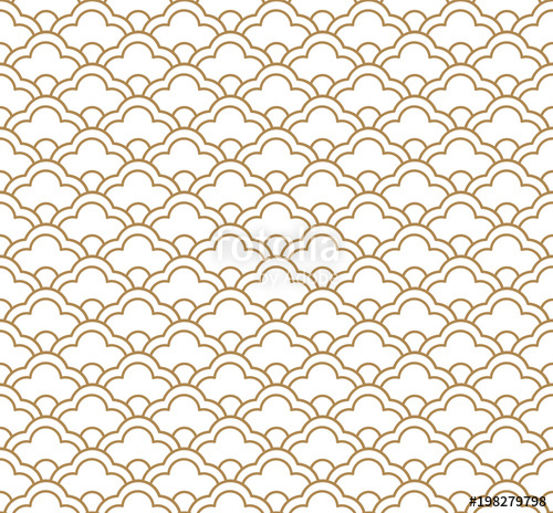 500x464 Japanese Pattern Vector Gold Geometric Background Floral