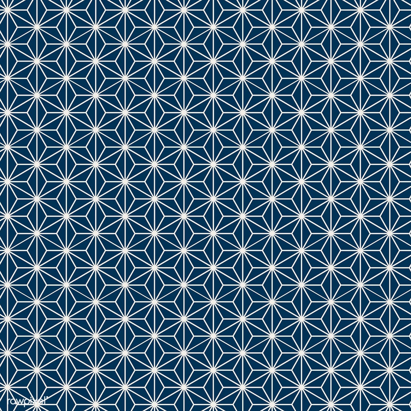 1400x1400 Seamless Japanese Pattern With Hemp Leaf Motif Vector Free Image