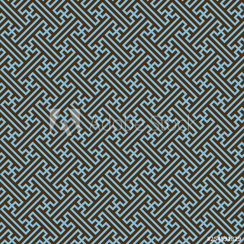 500x500 Seamless Ethnic Sayagata Geometric Pattern Vector Ornament