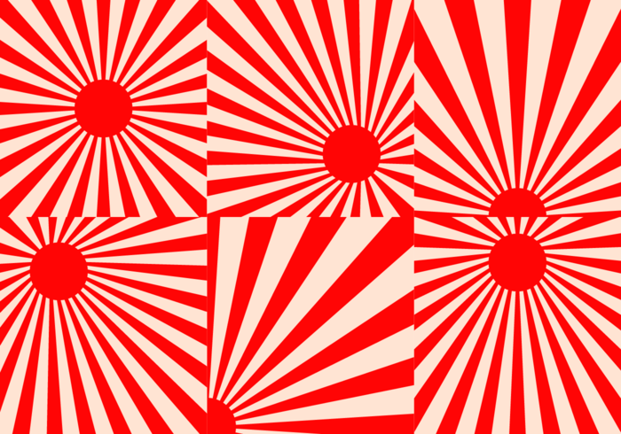 700x490 Vector Japan Sunburst Effect Background