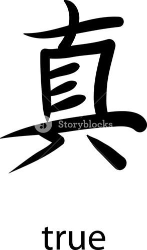 293x500 Japanese Vector Kanji Royalty Free Stock Image