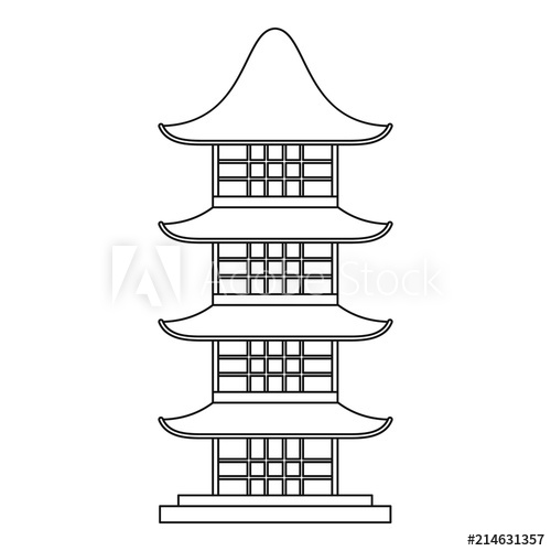 Japan Temple Icon Outline Illustration Of Japan Temple Vector 500x500 Japan Temple Icon Outline Illustration Of Japan Temple Vector