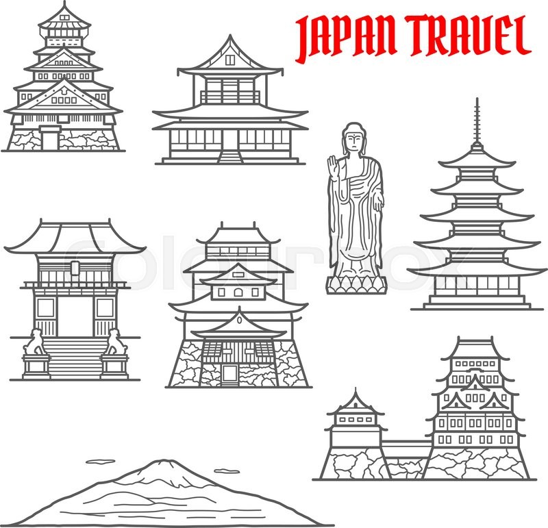 Japanese Temple Vector at Vectorified.com | Collection of Japanese ...