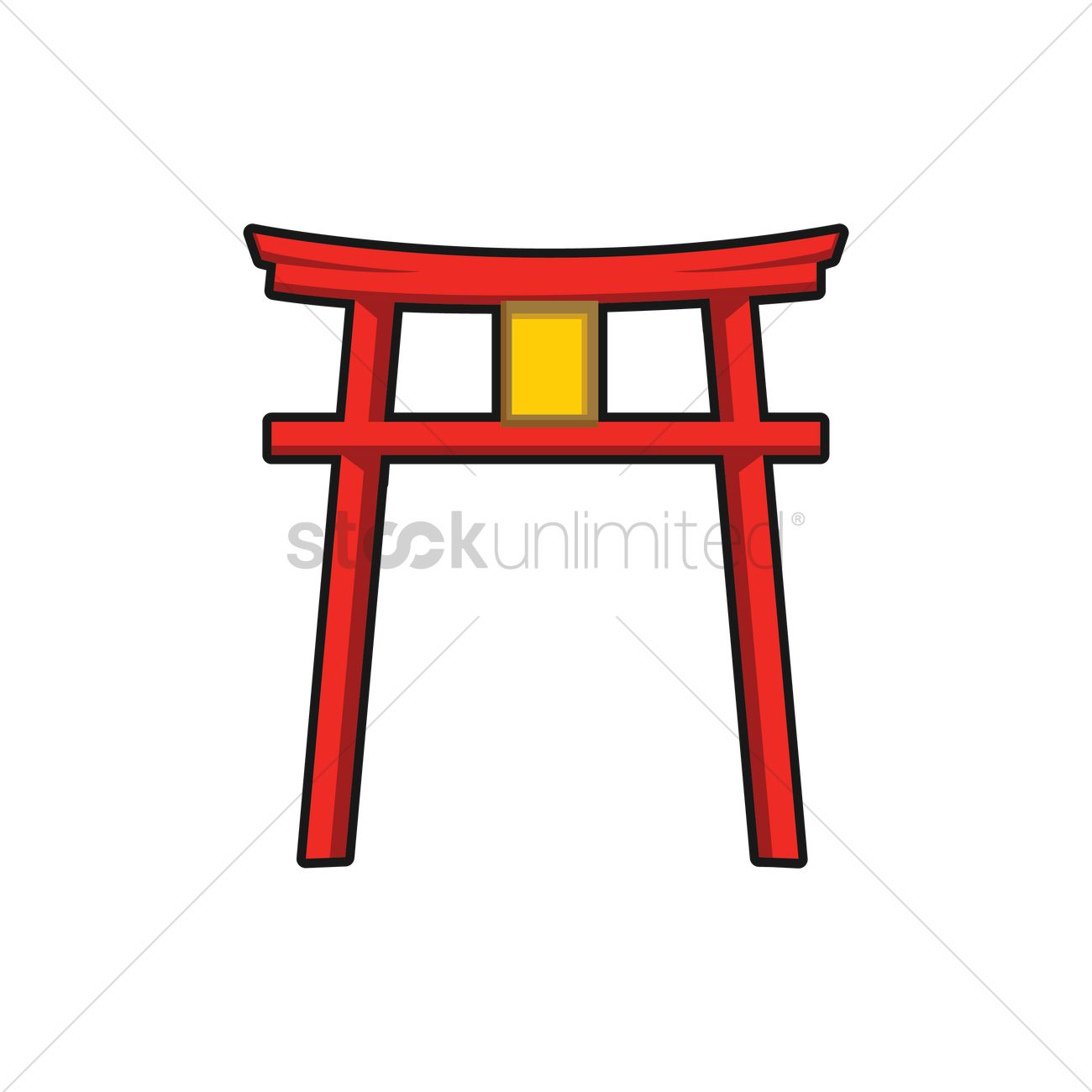 Japanese Temple Vector Image 1300x1300 Japanese Temple Vector Image