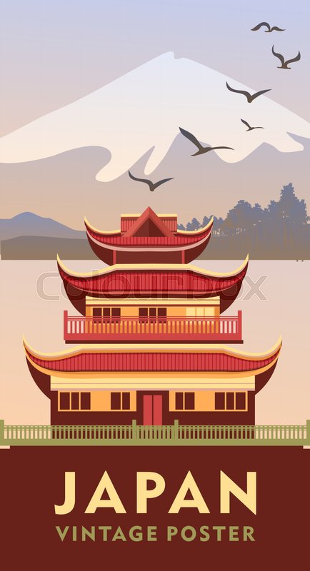 Vector Vertical Illustration Of Japan Stock Vector Colourbox 434x800 Vector Vertical Illustration Of Japan Stock Vector Colourbox