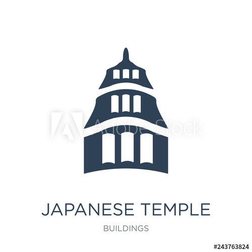Japanese Temple Icon Vector On White Background, Japanese Temple 500x500 Japanese Temple Icon Vector On White Background, Japanese Temple