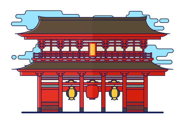Free Shrine Vector Illustration 700x490 Free Shrine Vector Illustration