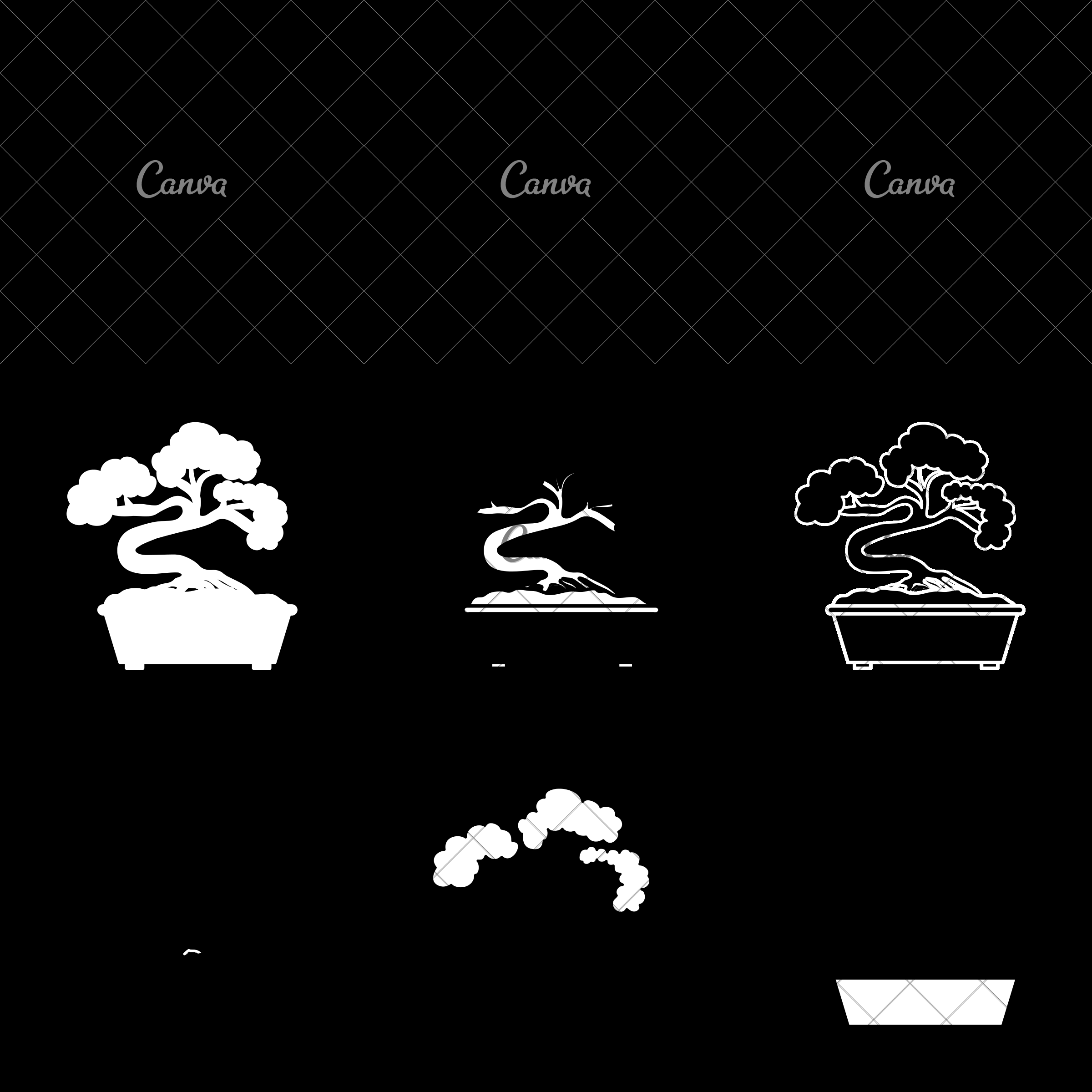 Bonsai Japanese Tree Vector Icon Illustration 2400x2400 Bonsai Japanese Tree Vector Icon Illustration