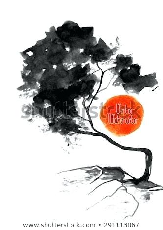 Japanese Tree Drawing 333x470 Japanese Tree Drawing