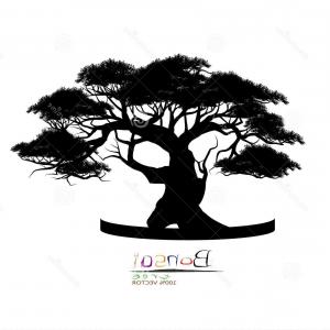 Bonsai Tree Vector Illustration Japanese Hawthorn Bloom Black 300x300 Bonsai Tree Vector Illustration Japanese Hawthorn Bloom Black