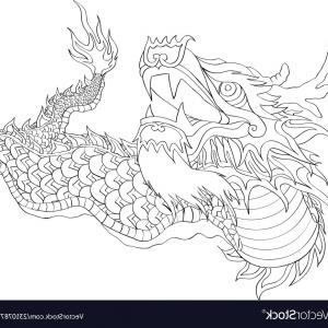 300x300 Dragon Line Thai Wave Tattoo Japanese Wave Vector Set Thai Style
