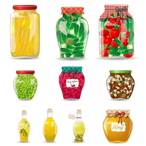 Jam And Jar Vector Set Free Download 500x500 Jam And Jar Vector Set Free Download