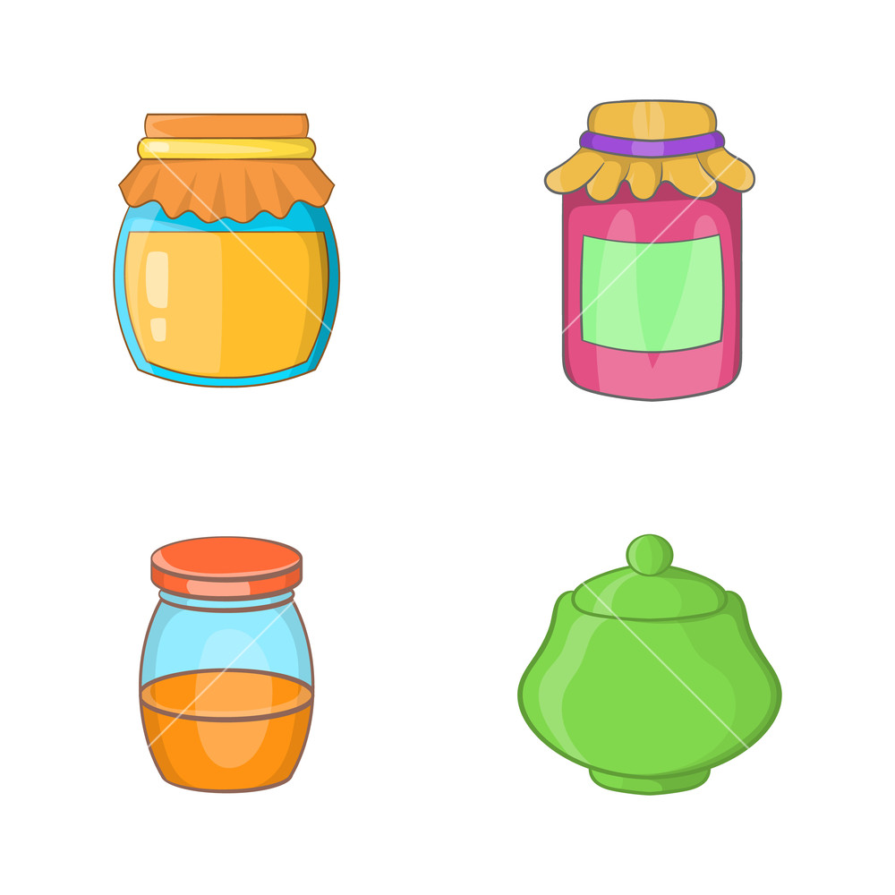 Jar Icon Set Cartoon Set Of Jar Vector Icons For Web Design 1000x1000 Jar Icon Set Cartoon Set Of Jar Vector Icons For Web Design