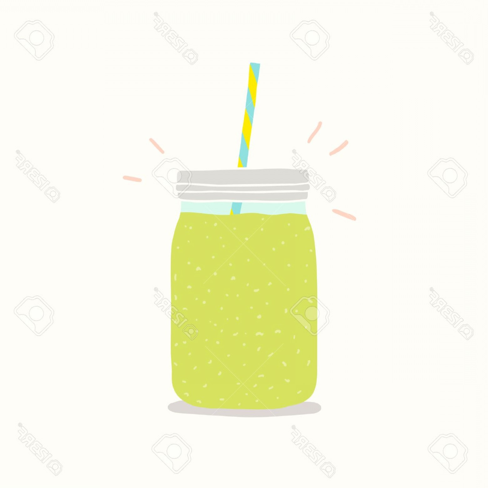Photostock Vector Green Smoothie In A Jar Vector Hand Drawn 1560x1560 Photostock Vector Green Smoothie In A Jar Vector Hand Drawn