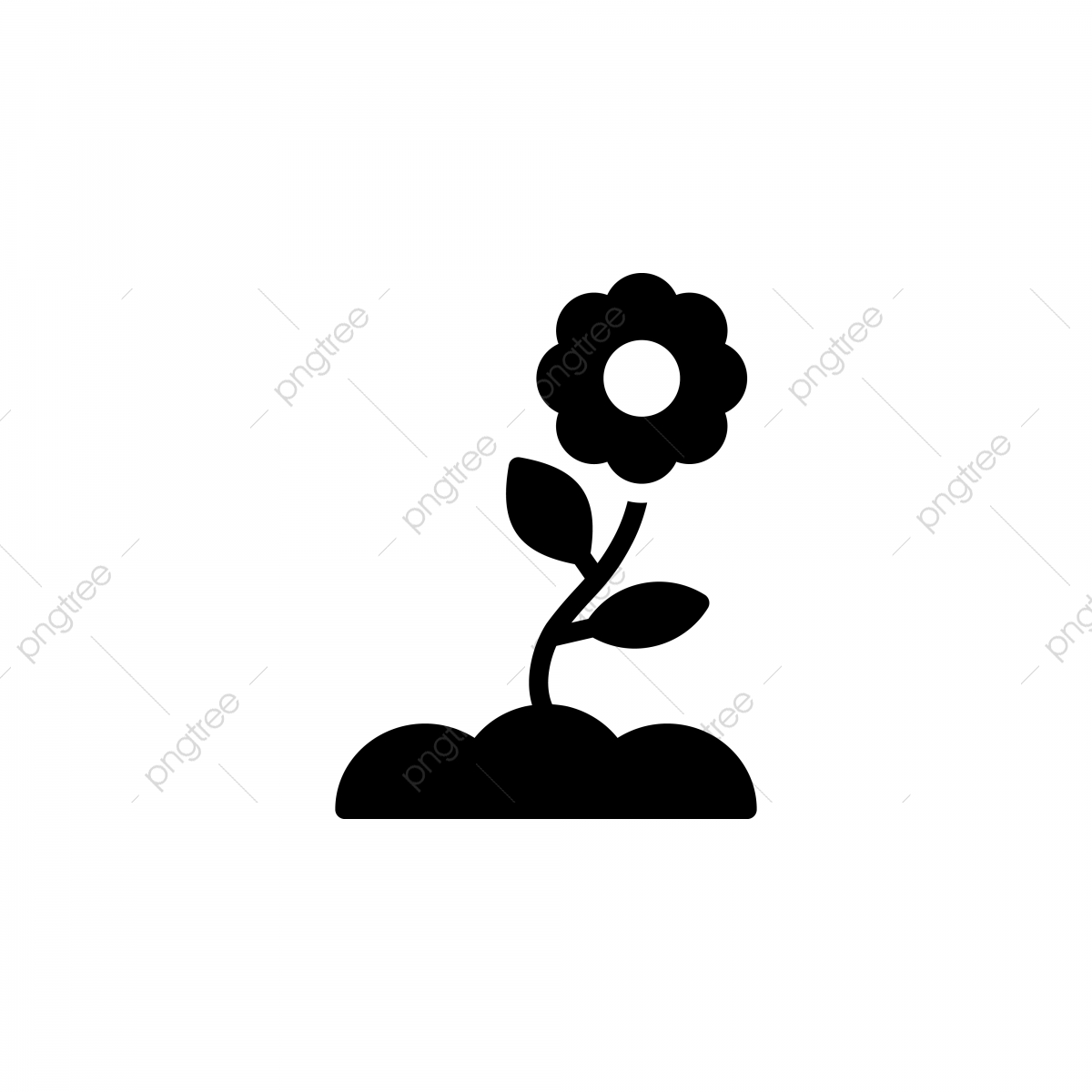 1200x1200 Jasmine Icon Vector Illustration In Glyph Style For Any Purpose
