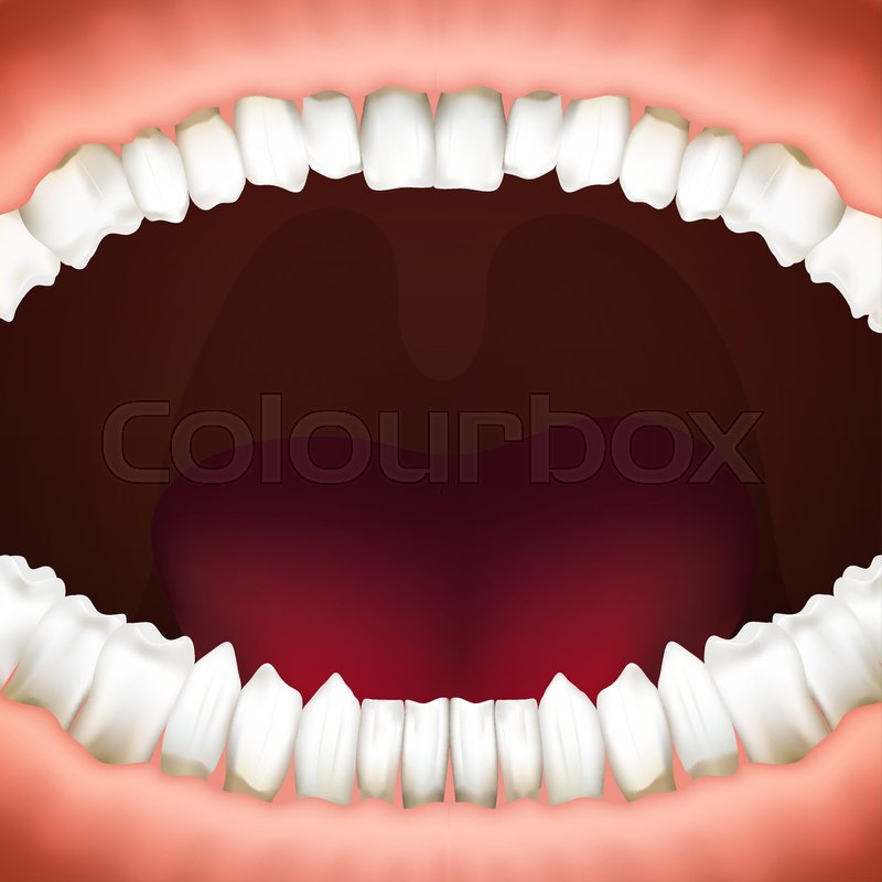 Open Human Mouth With Jaws Full Of Stock Vector Colourbox 800x800 Open Human Mouth With Jaws Full Of Stock Vector Colourbox