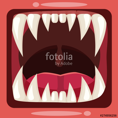 Predatory Jaws Of A Fantastic Horrible Scary Monster With Slime 500x500 Predatory Jaws Of A Fantastic Horrible Scary Monster With Slime