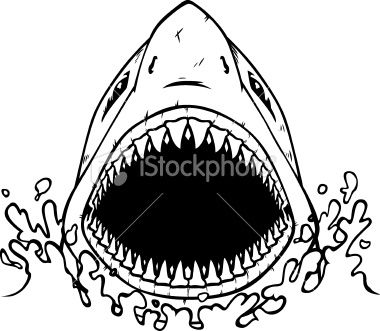Great White Shark Coming Out Of The Water Woodwork Shark 380x331 Great White Shark Coming Out Of The Water Woodwork Shark