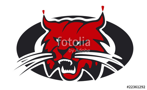 Bobcat, Lynx With An Open Jaws Vector Stock Image And Royalty 500x309 Bobcat, Lynx With An Open Jaws Vector Stock Image And Royalty