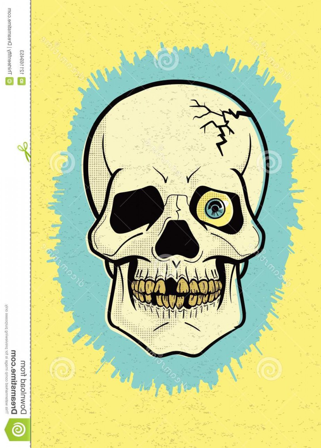 Check Out Our Spooky Retro Print Comic Looking Skull Icon Fun 1117x1560 Check Out Our Spooky Retro Print Comic Looking Skull Icon Fun