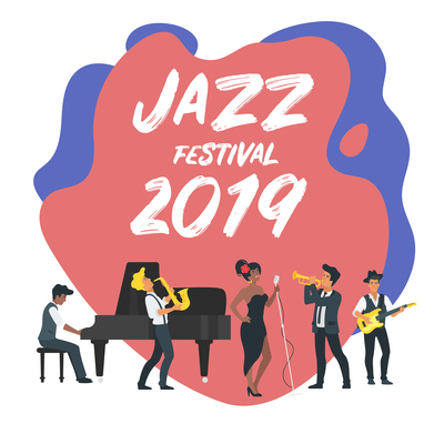 400x400 Jazz Band On Curated Vector Illustrations, Stock Royalty Free