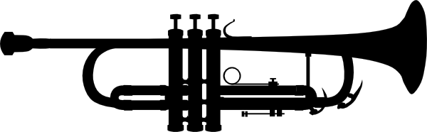 Jazz Silhouettes Clip Art Trumpet Silhouette Clip Art 600x186 Jazz Silhouettes Clip Art Trumpet Silhouette Clip Art