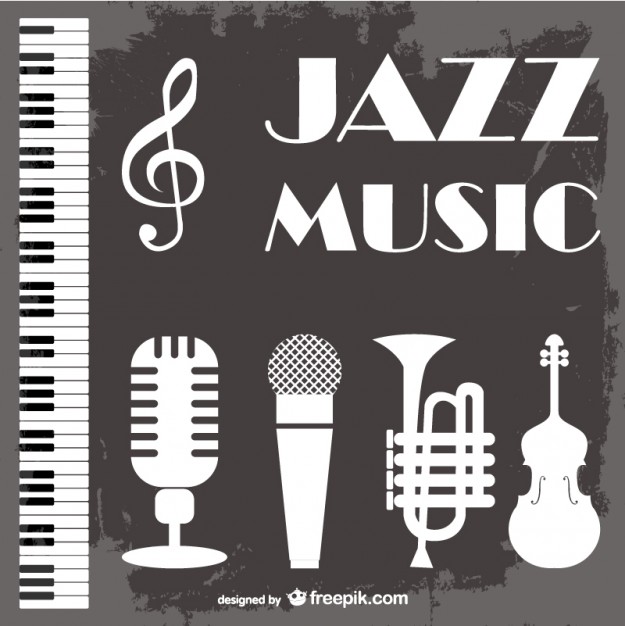 Jazz Music Elements Vector Free Download 625x626 Jazz Music Elements Vector Free Download