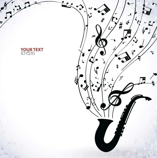 Jazz With Music Note Background Vector Free Download 500x504 Jazz With Music Note Background Vector Free Download