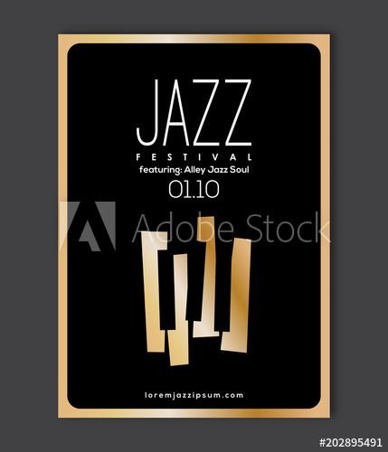 Music Poster Template Vector Jazz Music Flyer Background 429x500 Music Poster Template Vector Jazz Music Flyer Background
