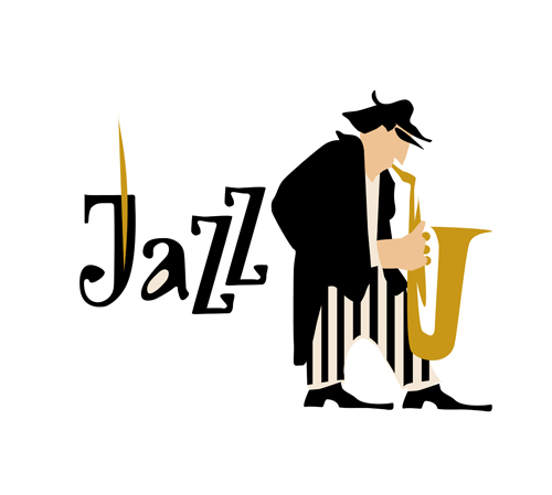 Musicians With Jazz Music Vector Material Free Download 500x449 Musicians With Jazz Music Vector Material Free Download