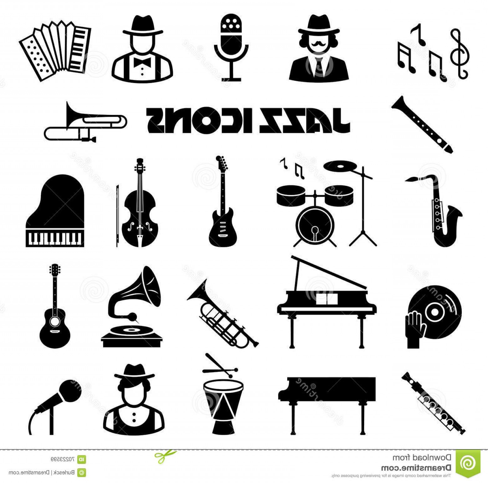 Stock Illustration Jazz Vector Icon Set Instrument Music Saxophone 1560x1543 Stock Illustration Jazz Vector Icon Set Instrument Music Saxophone