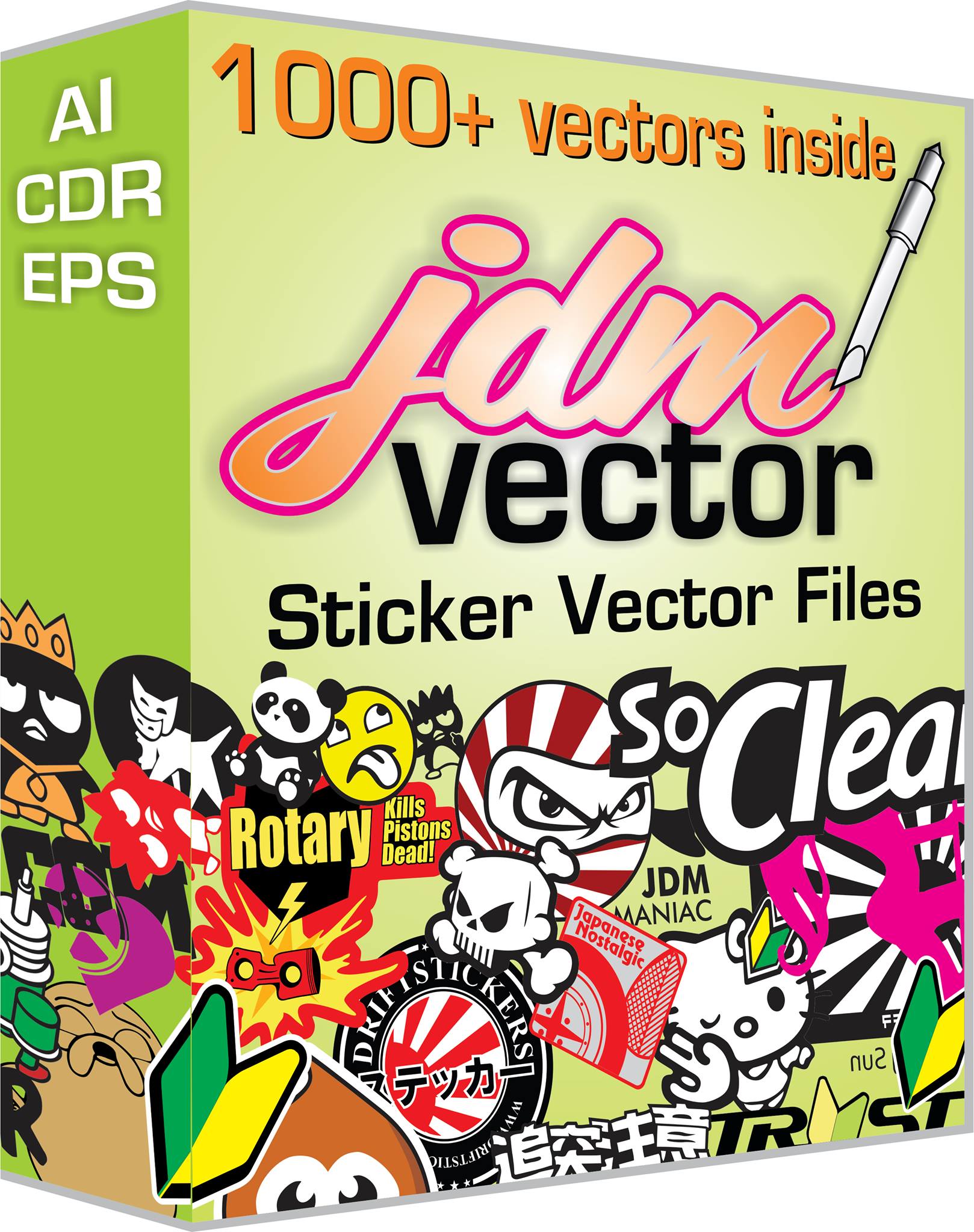 1618x2048 Jdm Vector Pack Cut And Print Ready Vector Templates Volume
