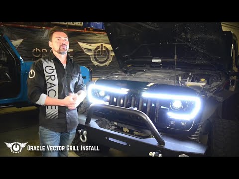 Oracle Vector Grill Install On Jeep Wrangler Jk 480x360 Oracle Vector Grill Install On Jeep Wrangler Jk