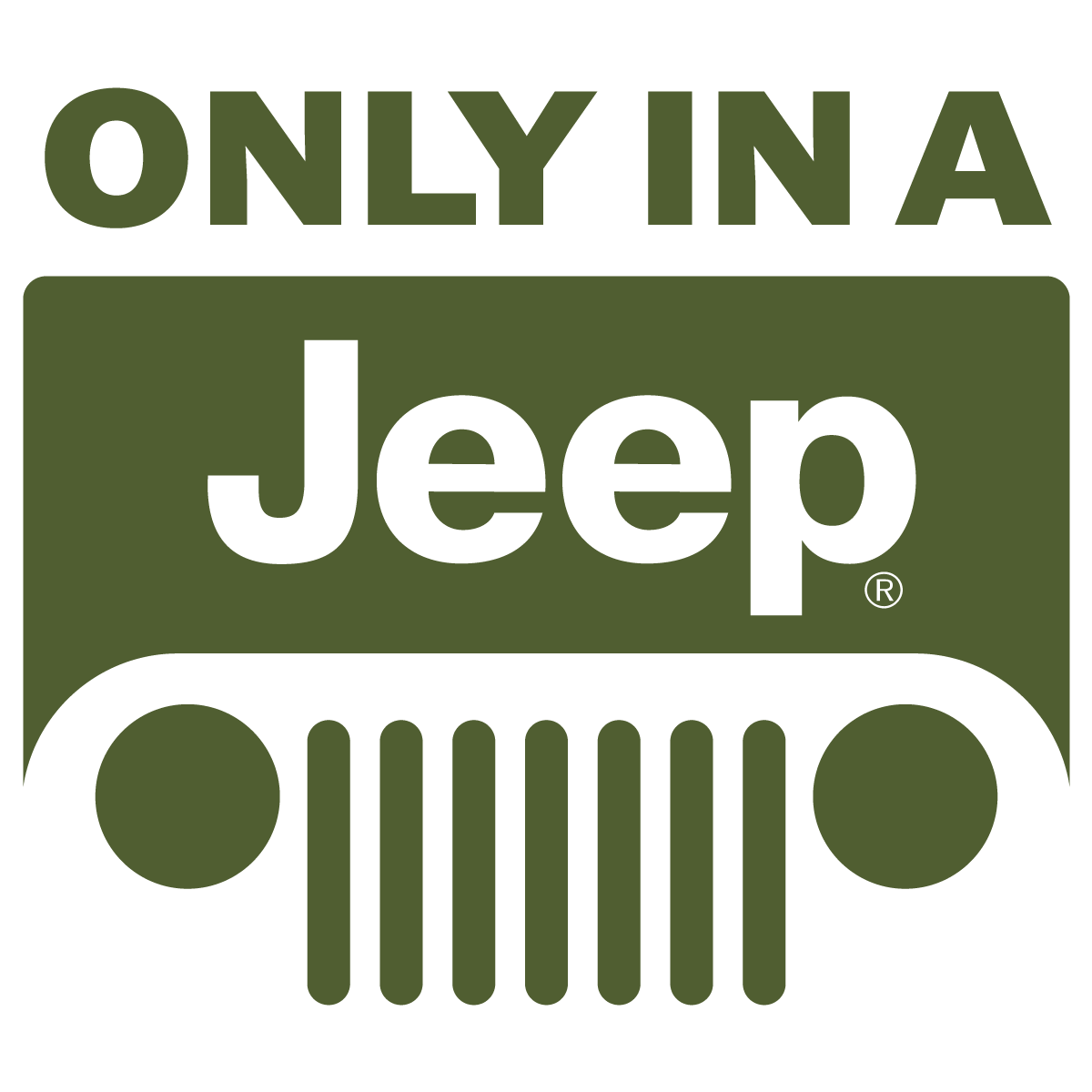 1200x1200 Only In A Jeep Logo Vector Free Vector Silhouette Graphics
