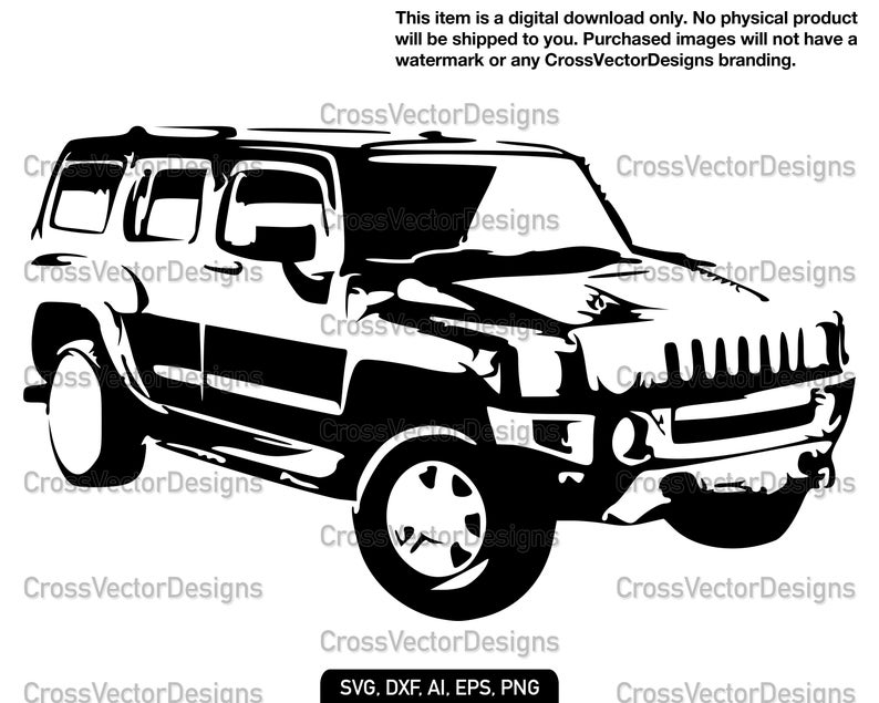 794x635 Jeep Vehicle Vector Clipart Stencil Graphics Etsy