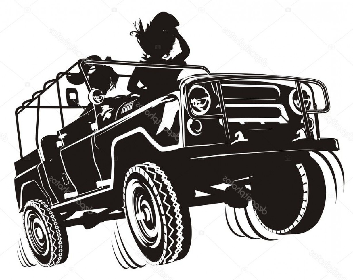 1228x974 Stock Illustration Vector Jeep Detailed Silhouette Geekchicpro