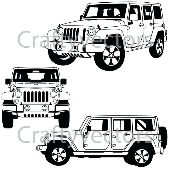 Jeep Silhouette Vector at Vectorified.com | Collection of Jeep ...