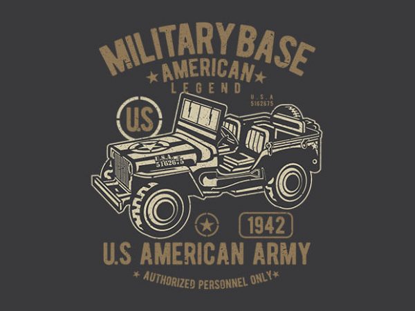 600x450 American Army Jeep Vector Design
