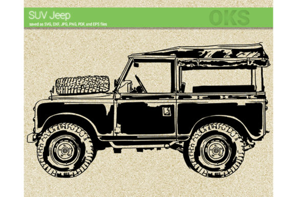 580x386 Suv Jeep Vector Graphic