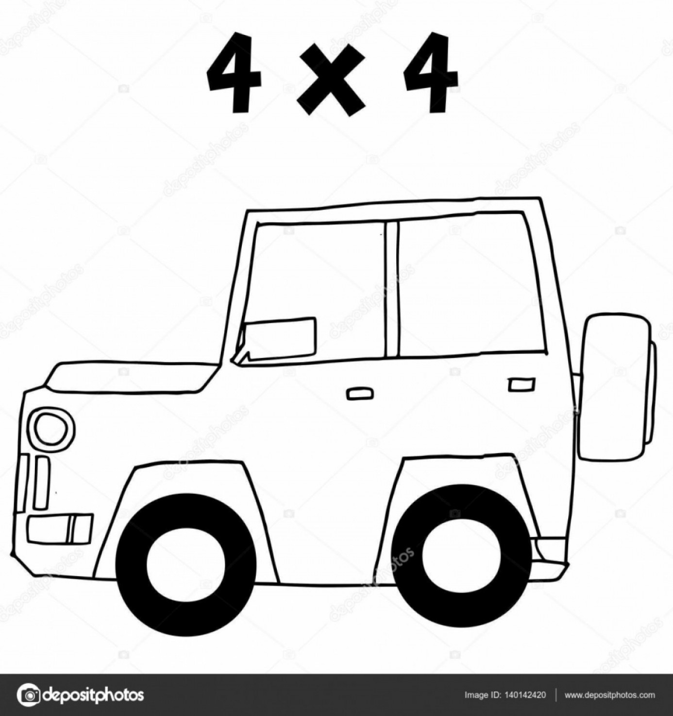 1386x1473 Stock Illustration Jeep Of Vector Art Illustration Soidergi