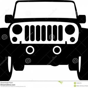 300x300 Royalty Free Stock Photo Jeep Truck Outline Image Catchsplace