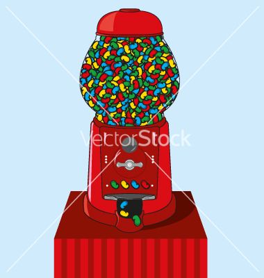 380x400 Jelly Bean Dispenser Vector