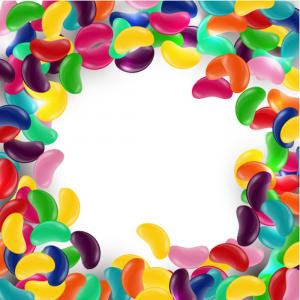 300x300 Colorful Candy Background With Jelly Beans Vector Wallkeeper