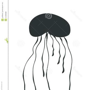 Photostock Vector Vector Jellyfish Silhouette Illustration 300x300 Photostock Vector Vector Jellyfish Silhouette Illustration
