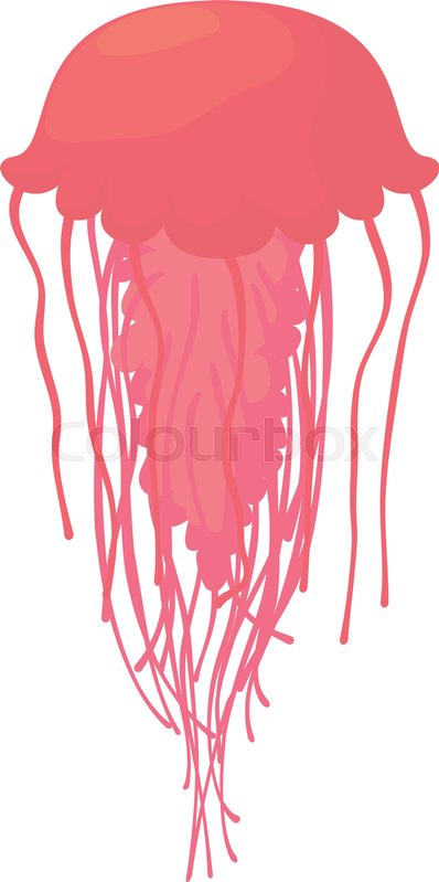398x799 Jellyfish Icon Cartoon Illustration Stock Vector Colourbox