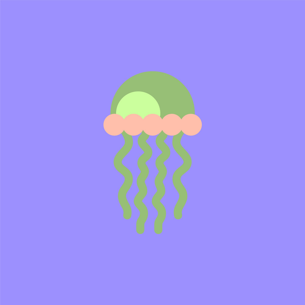 1000x1000 Jellyfish Vector Free Graphics Uihere